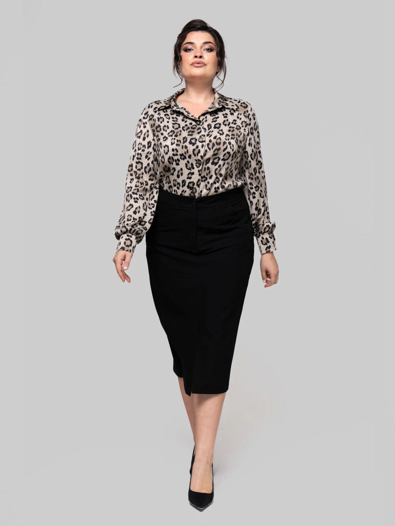 Рубашки All Posa модель ap102259p-leopard Фото