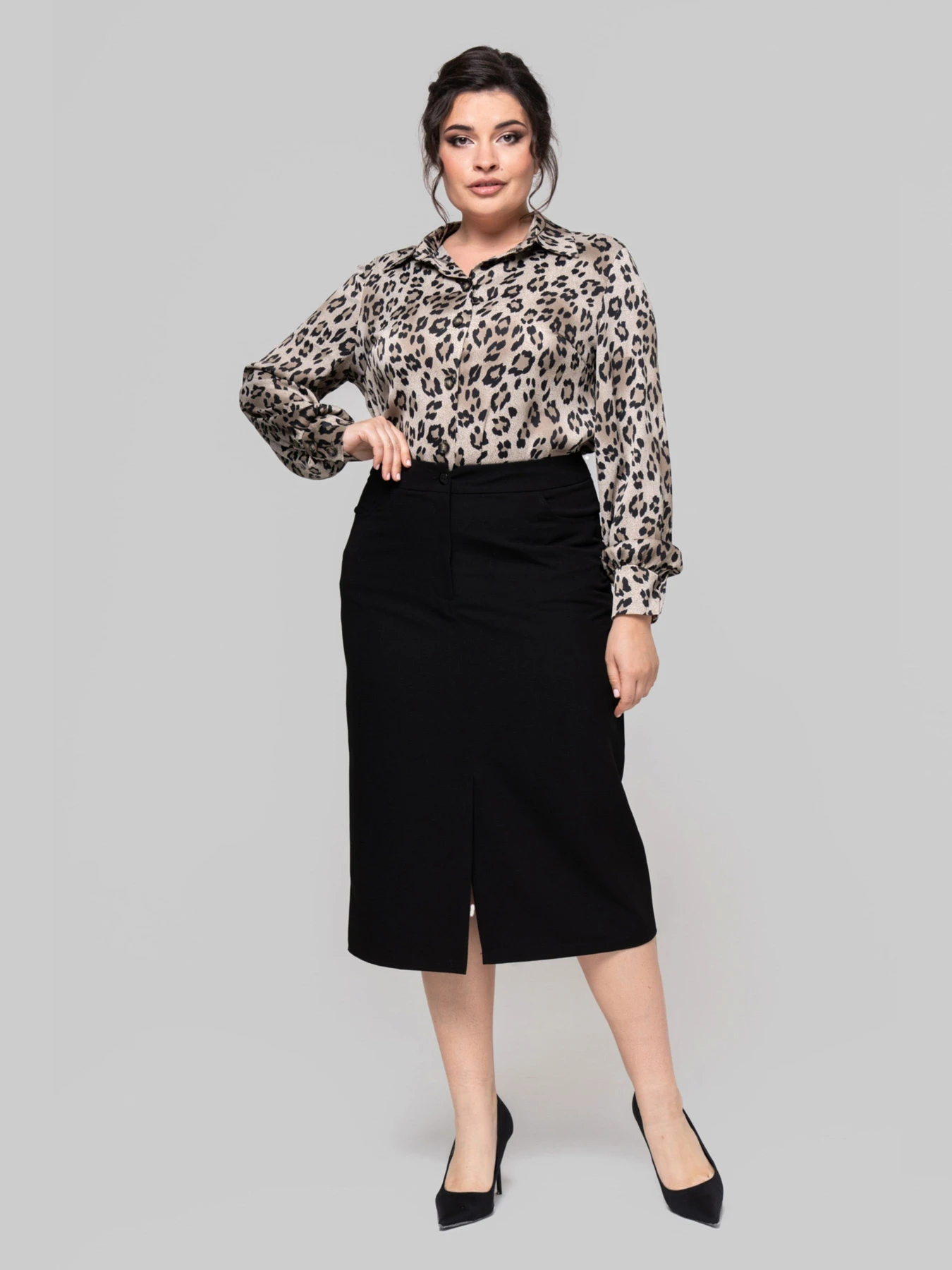 Рубашки All Posa модель ap102259p-leopard Фото
