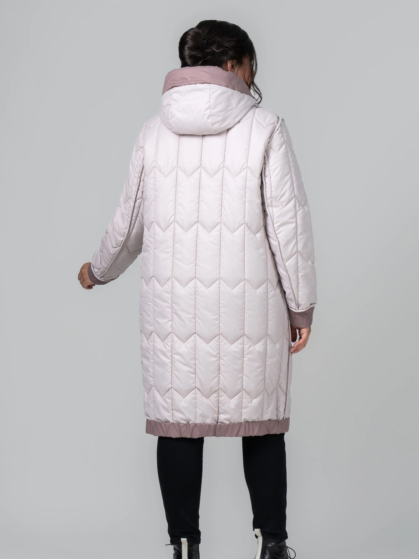 Куртки та дублянки All Posa модель ap102096p-dimchasta-troqnda-kremovij Фото