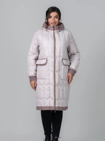 Куртки та дублянки All Posa модель ap102096p-dimchasta-troqnda-kremovij Фото