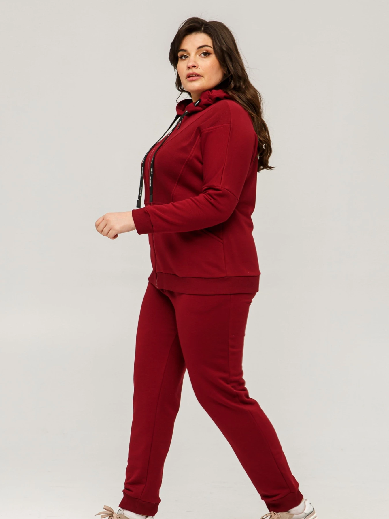 Костюми All Posa Комплект (кофта+штани) модель ap101438p-bordo Костюми All Posa Комплект (кофта+штани) модель ap101438p-bordo Фото