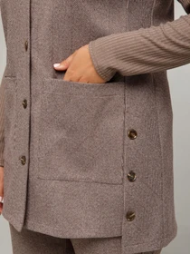 Пиджаки All Posa модель ap101670p-korichnevij Фото