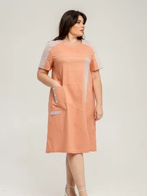 Платья All Posa модель ap101431p-persik Фото