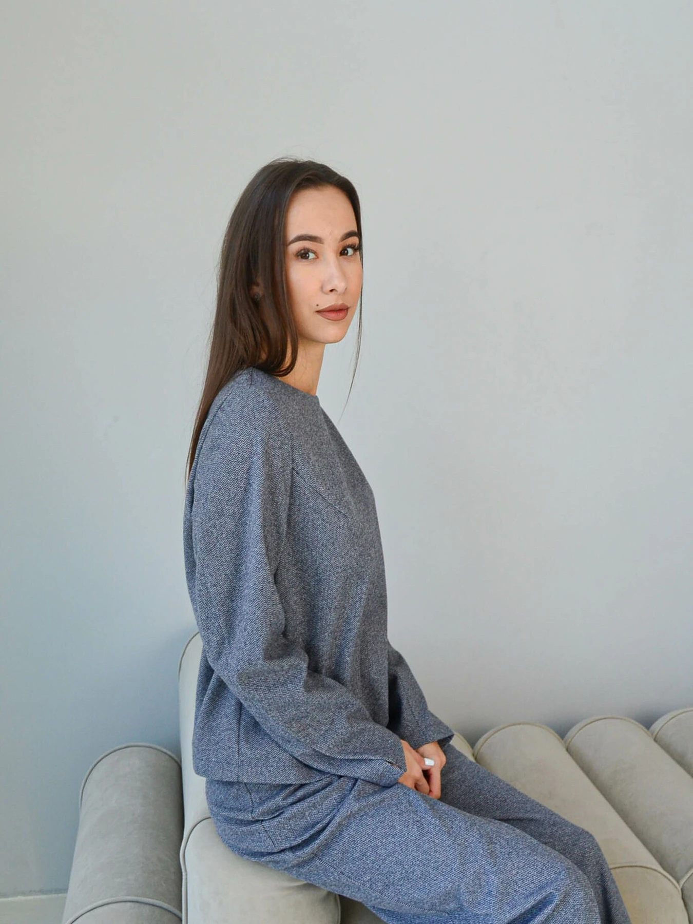 Сорочки RiMari модель 0923-srij-dzhins Фото