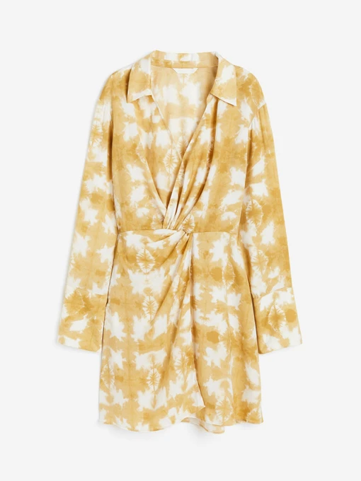 Платья H&M модель 1187810wer_Горчичный Фото