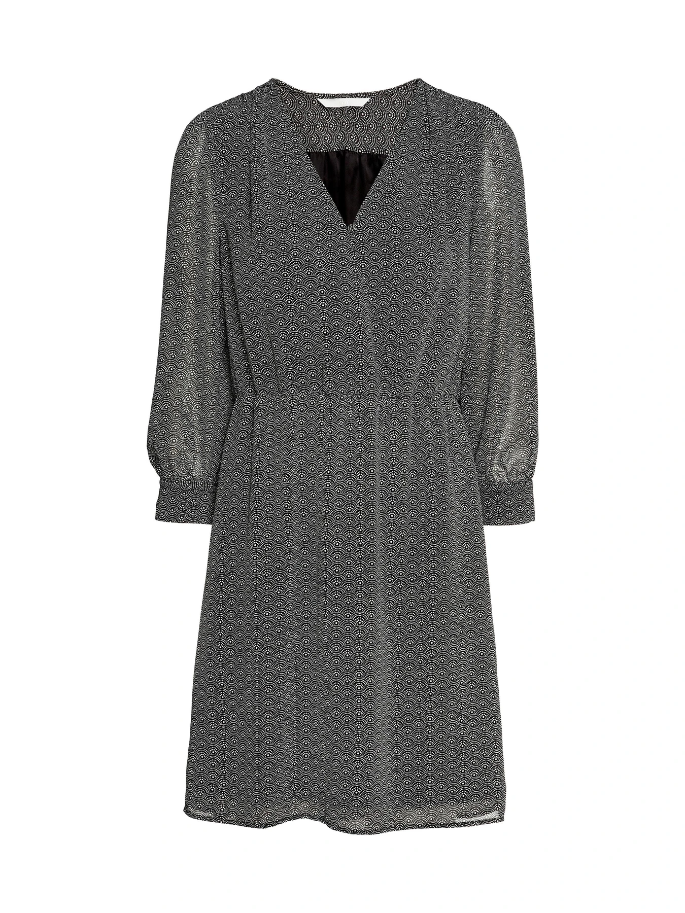 Платья H&M модель 12-4529835_черно-белый узор Фото