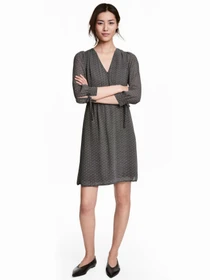 Платья H&M модель 12-4529835_черно-белый узор Фото