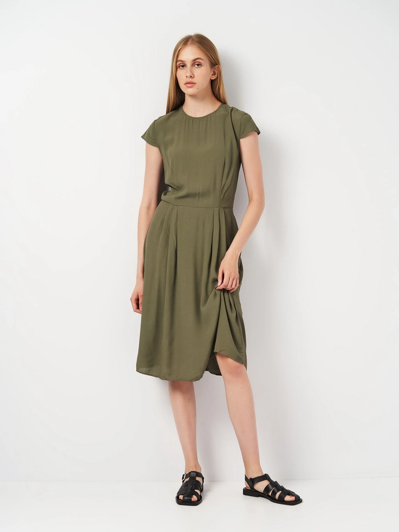 Платья H&M модель 2001071ral_Хаки Фото
