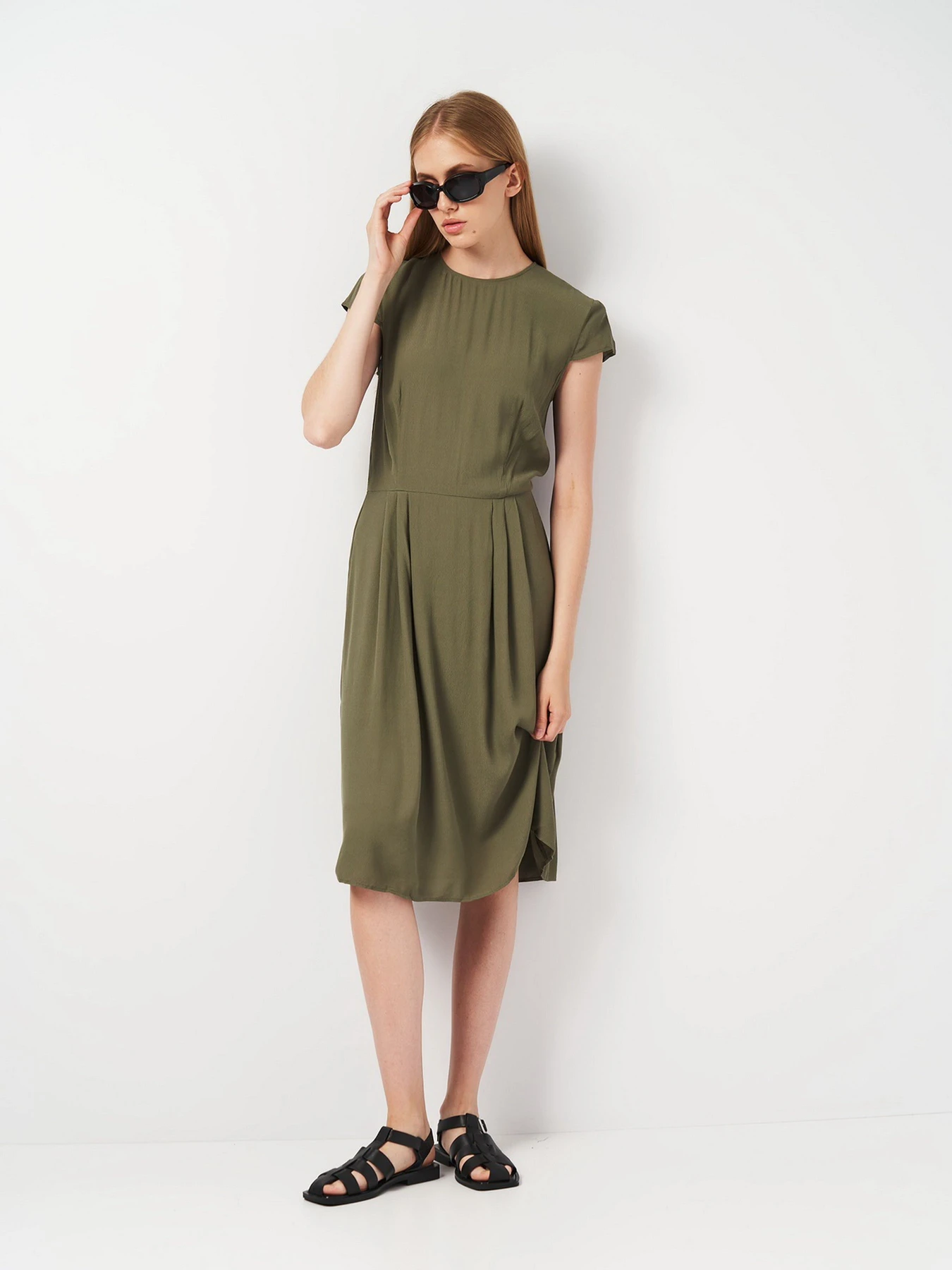 Платья H&M модель 2001071ral_Хаки Фото