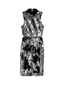 Платья H&M модель 4496574dm_серебристый черный Фото