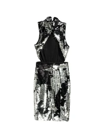 Платья H&M модель 4496574dm_серебристый черный Фото