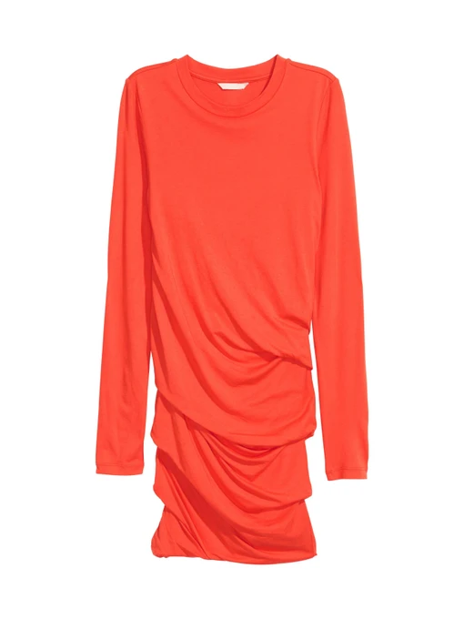 Платья H&M модель 5850946RP3_Темно-оранжевый Фото