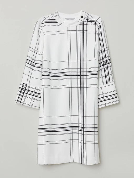 Платья H&M модель 6257738RP2_белый в клетку Фото