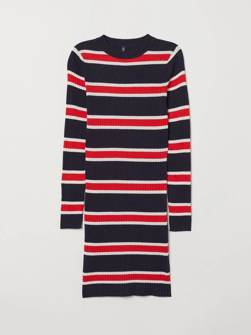 Платья H&M модель 6622578RP11_темно-синий в полоску Фото