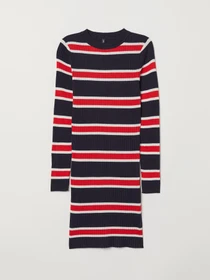 Платья H&M модель 6622578RP11_темно-синий в полоску Фото