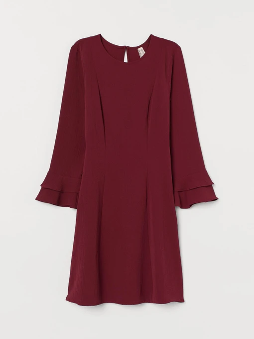 Платья H&M модель 6901930dm_Бордовый Фото
