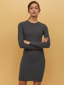 Платья H&M модель 7065091RP6_темно-серый меланж Фото