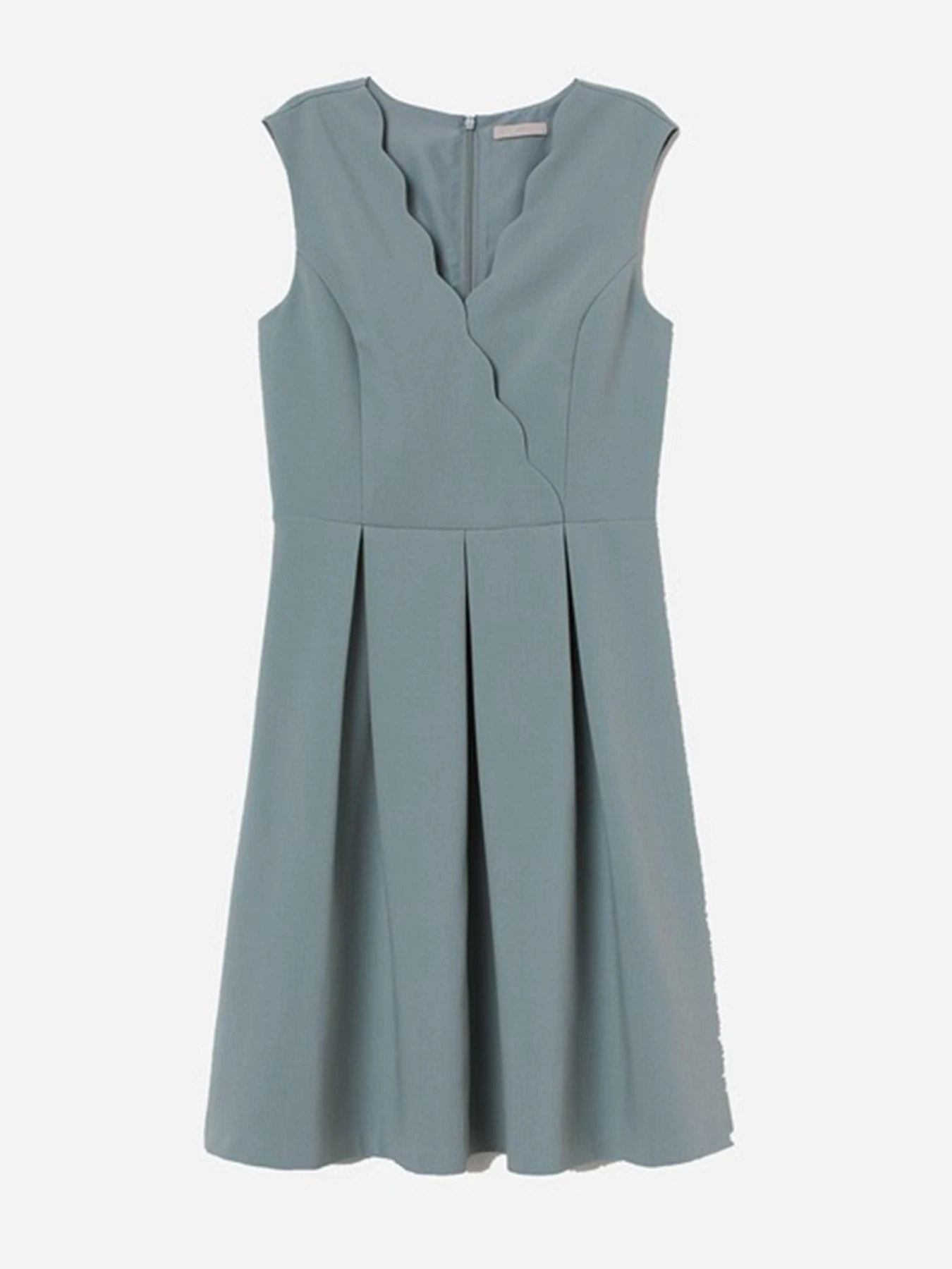 Платья H&M модель 7071001wer_Серо-зеленый Фото