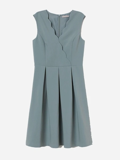 Платья H&M модель 7071001wer_Серо-зеленый Фото