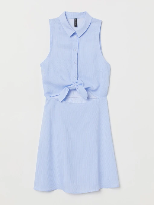 Платья H&M модель 7148279RP3_голубой в полоску Фото