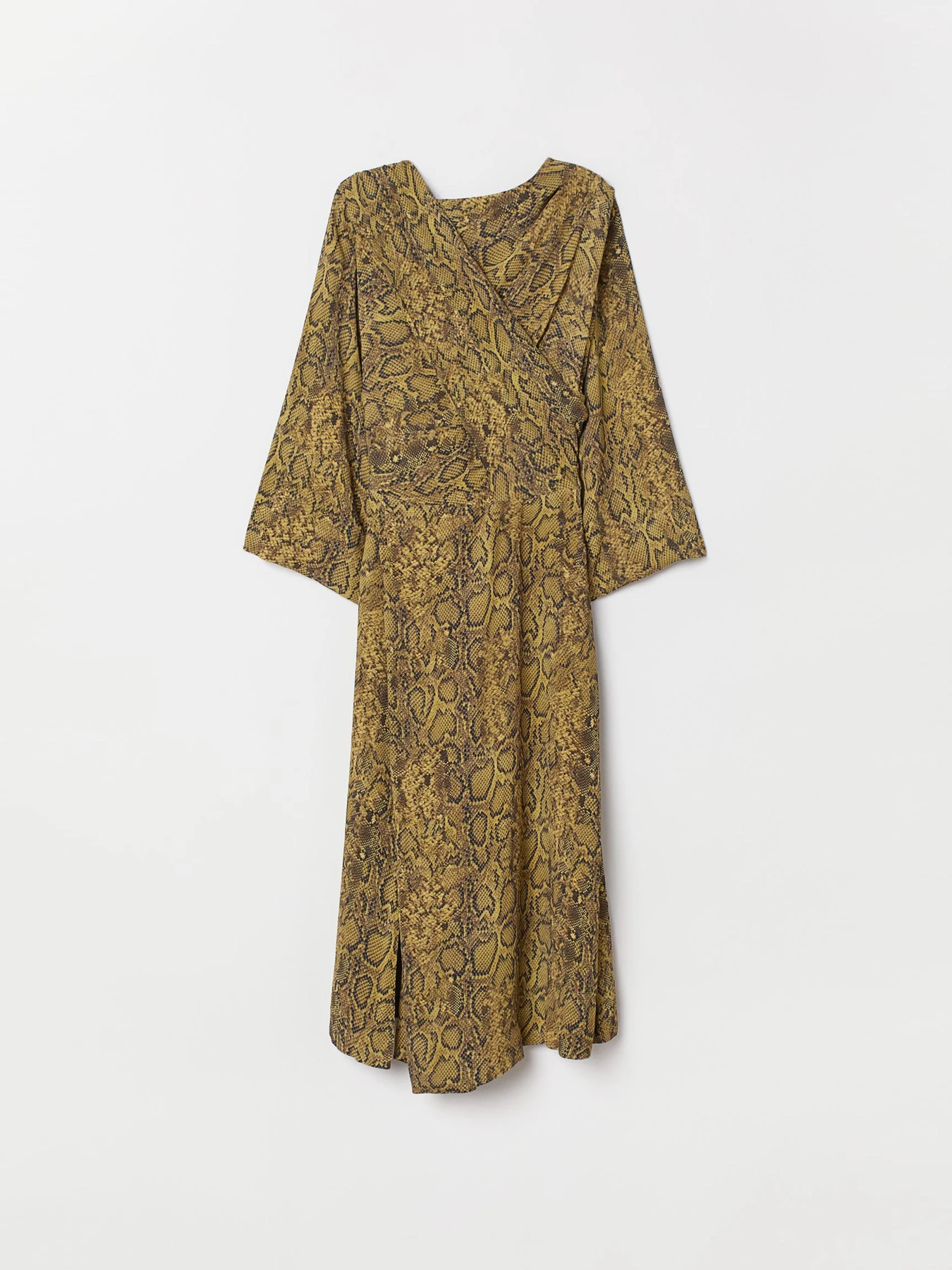 Платья H&M модель 7384019RP12_горчичный с узором Фото