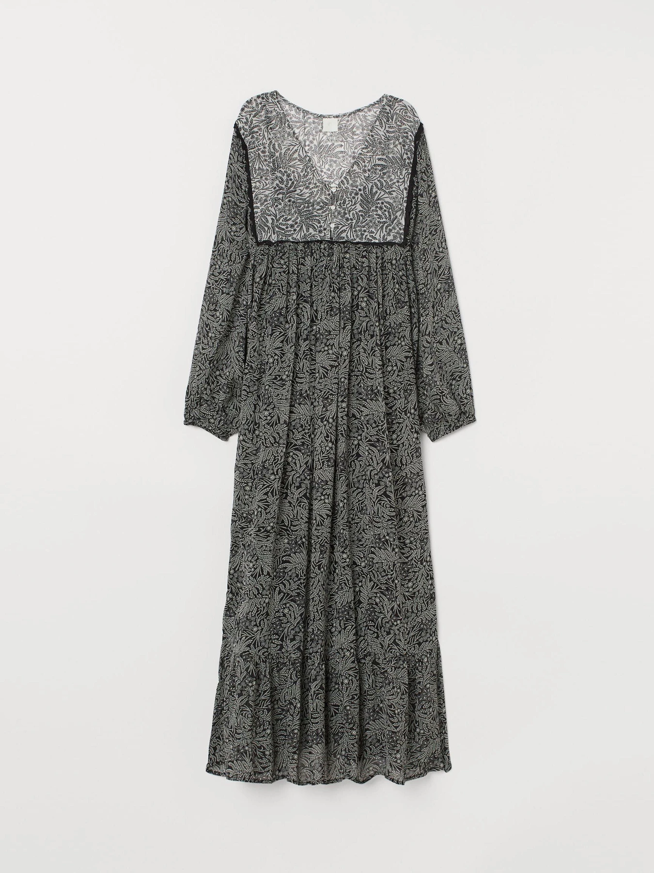 Платья H&M модель 7842740sm_черно-белый цветы Фото