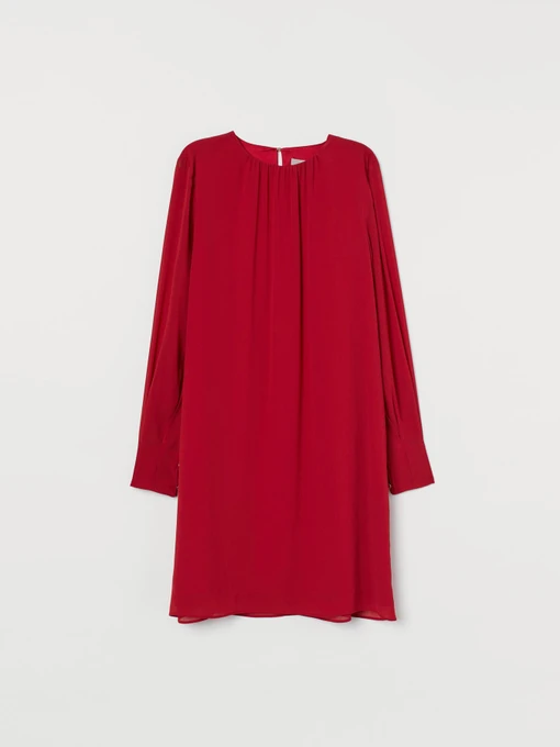 Платья H&M модель 8105920log_Темно-красный Фото