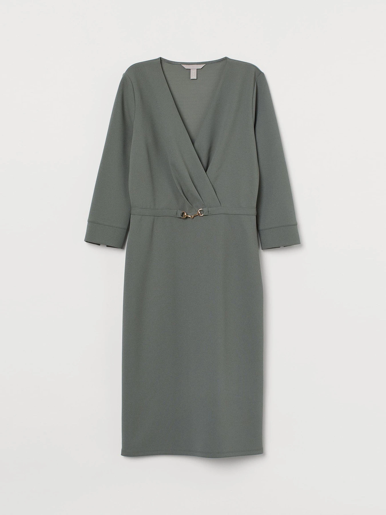 Платья H&M модель 8282681RP6_серо-зеленый Фото
