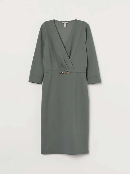 Платья H&M модель 8282681RP6_серо-зеленый Фото