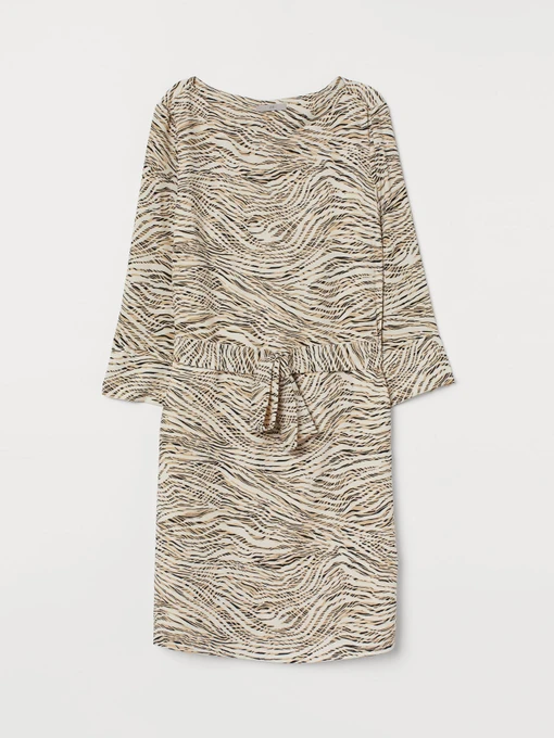 Платья H&M модель 8465811wer_Бежево-черный Фото