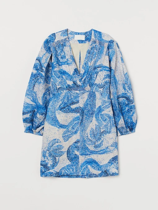Платья H&M модель 8623861wer_Бело-синий Фото