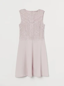 Платья H&M модель 8673651wer_Пудровый Фото