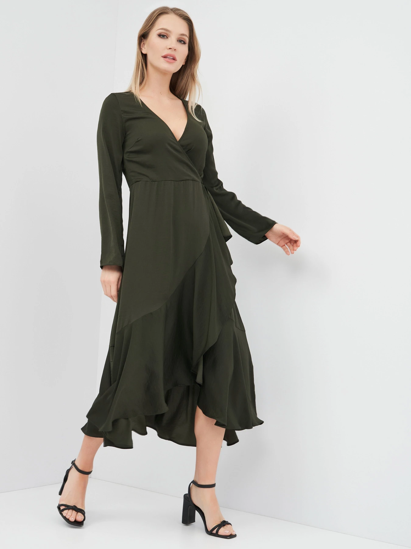 Платья H&M модель 9184311RP31_темно-зеленый Фото