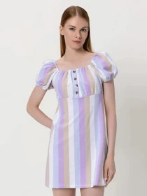 Платья H&M модель 928869wer_Бело-фиолетовый Фото