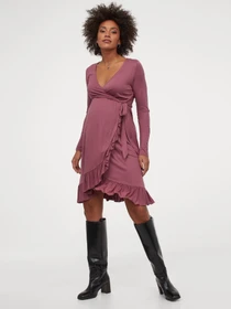 Платья H&M модель 9472582sm_темно-розовый Фото