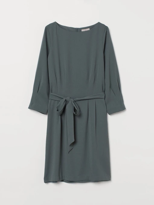 Платья H&M модель 9548323abr_Серо-зеленый Фото