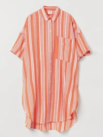 Платья H&M модель 9935973wer_оранжевый в полоску Фото