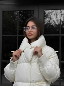 Куртки та дублянки D&V couture модель DV-0011-MILK Фото