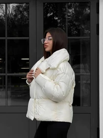 Куртки та дублянки D&V couture модель DV-0011-MILK Фото