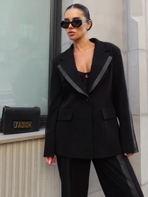 Пиджаки Jadone Fashion модель Pidzhak_Tvil_chornyi Фото