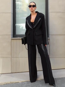 Брюки Jadone Fashion модель Briuky_Fler_chornyi Фото