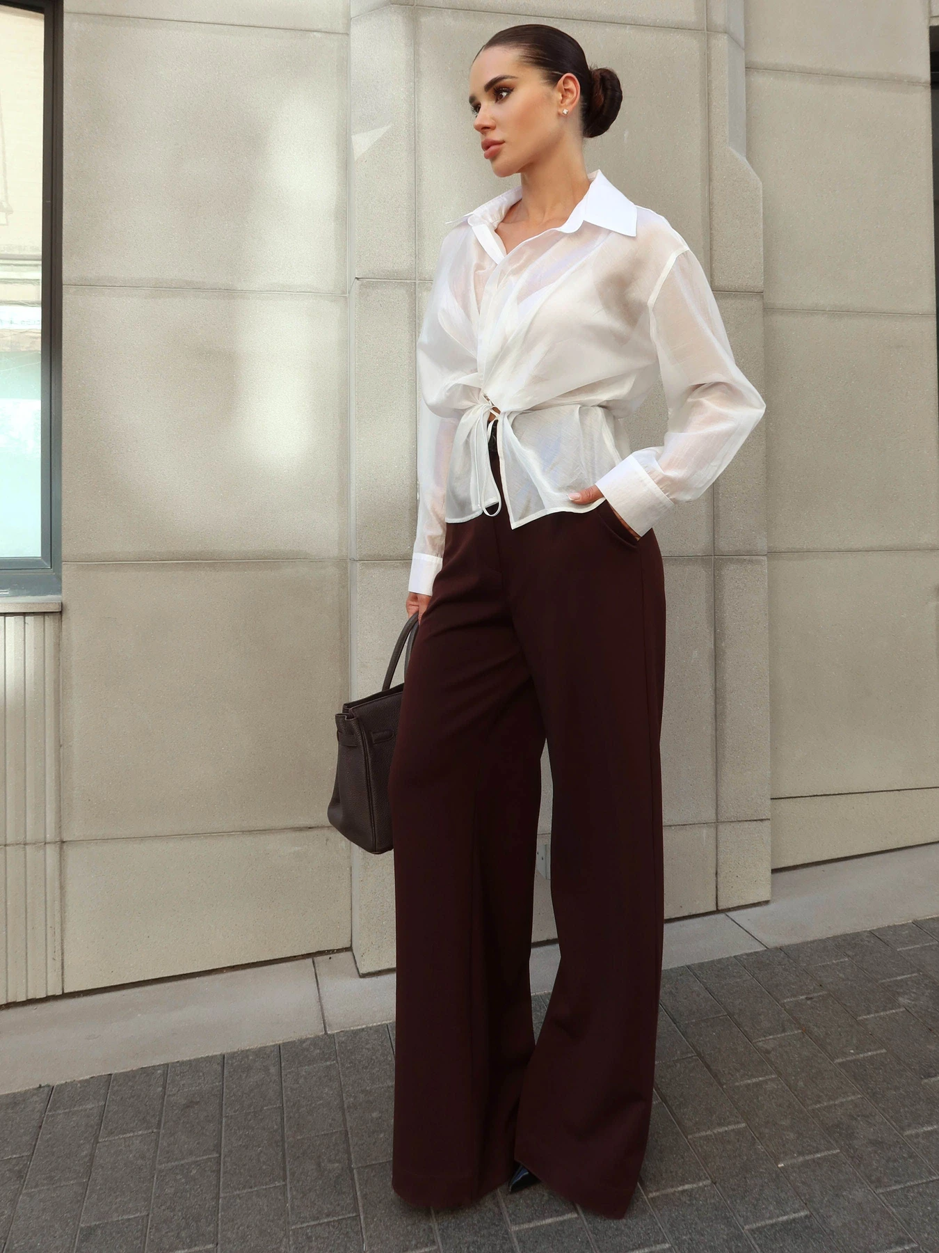 Брюки Jadone Fashion модель Briuky_Asti_shokolad Фото