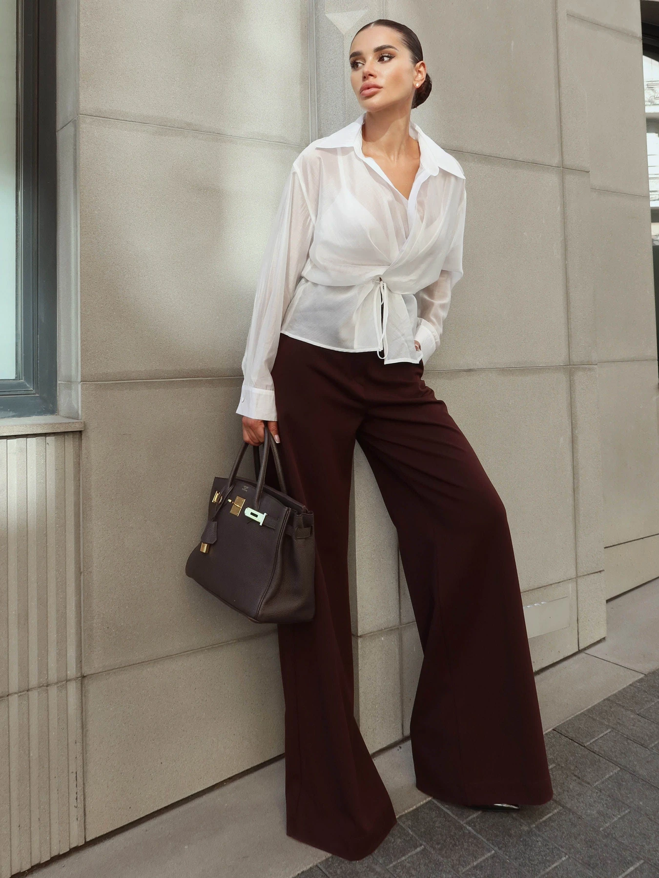 Брюки Jadone Fashion модель Briuky_Asti_shokolad Фото