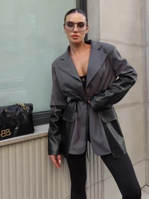 Пиджаки Jadone Fashion модель Ukorochenyi_Trench_Monro_hrafit Фото
