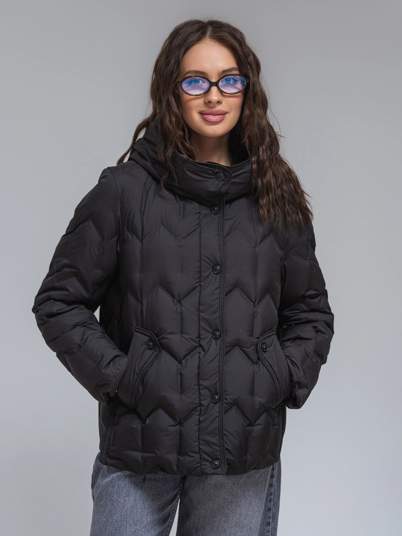 Куртки и дубленки VIVA WEAR модель 6538-blackK Фото