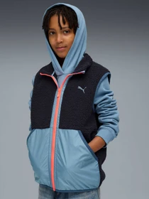 Куртки и дубленки PUMA Hybrid Sherpa Vest модель 688406 Фото