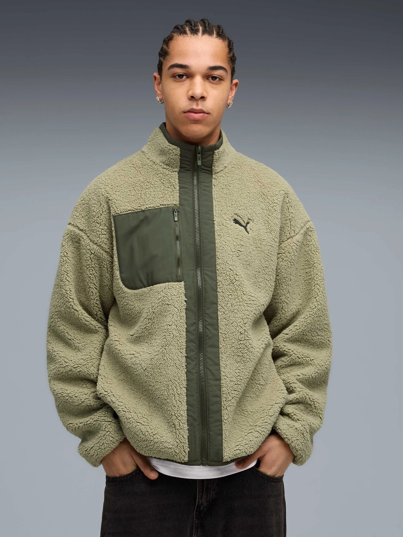 Куртки та дублянки PUMA Reversible Sherpa Jacket модель 688371 Куртки та дублянки PUMA Reversible Sherpa Jacket модель 688371 Фото