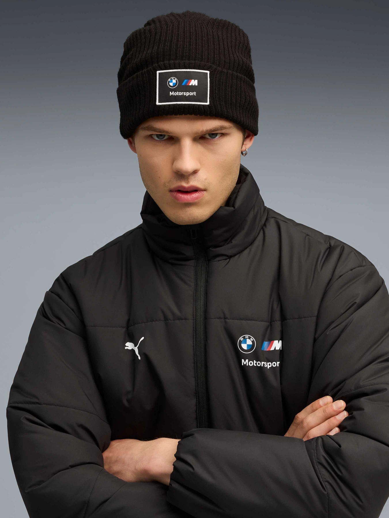 Шапки и кепки PUMA Bmw Mms Mid Crown Beanie модель 026453 Фото