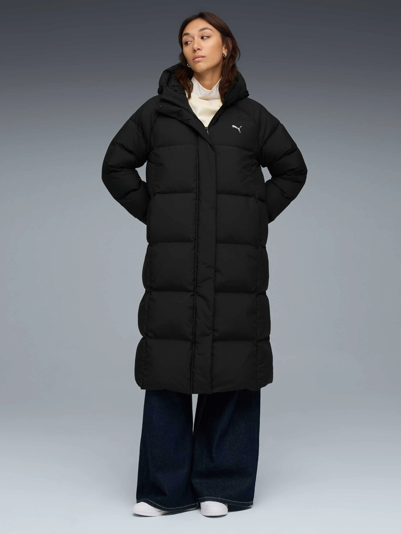 Куртки и дубленки PUMA Hooded Down Puffer Coat модель 688390 Куртки и дубленки PUMA Hooded Down Puffer Coat модель 688390 Фото