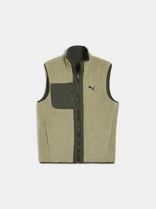 Куртки и дубленки PUMA Reversible Sherpa Vest модель 688372 Фото